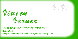 vivien verner business card